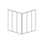 Verrière intérieur en angle